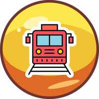 icono de vector de tren