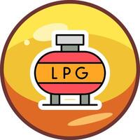 Liquefied Petroleum Gas Vector Icon