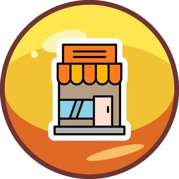 icono de vector de tienda