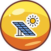 icono de vector de panel solar