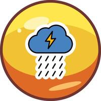 icono de vector de lluvia