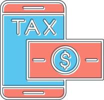 Online Tax Paid Vector Icon