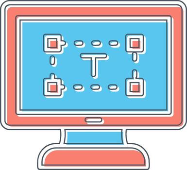 Computer text Editor Vector Icon
