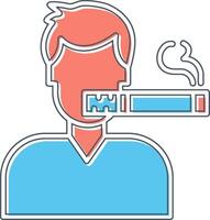 Man Smoking Vector Icon