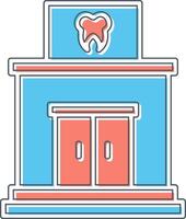 icono de vector de clínica dental