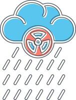 icono de vector de lluvia ácida