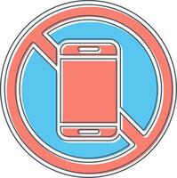 No Mobile Phone Vector Icon