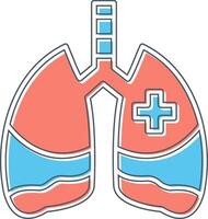 icono de vector de pulmones