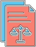 Legal Document Vector Icon