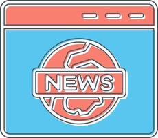 News Report Vector Icon