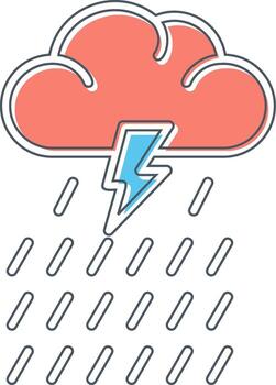Rain Vector Icon