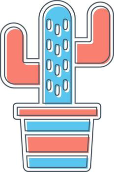 icono de vector de cactus