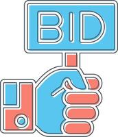 Bid Vector Icon