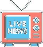 Live News Vector Icon