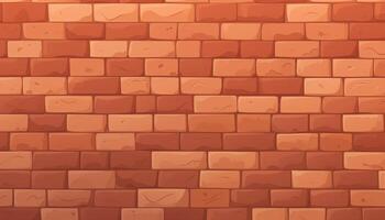 AI generated brick wall texture for background illustration photo