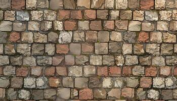 AI generated stone wall texture for background photo