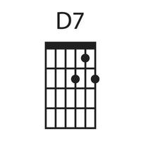 guitar chord icon vector