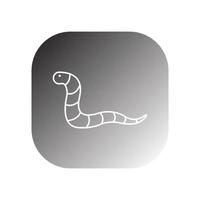 worm icon vector