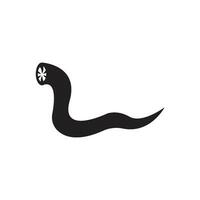 worm icon vector