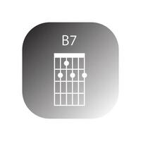 guitar chord icon vector