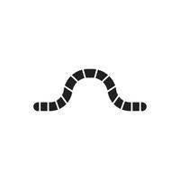 worm icon vector