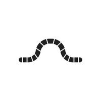 worm icon vector