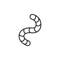 worm icon vector