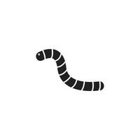 worm icon vector