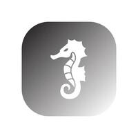 seahorse icon vector