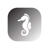 seahorse icon vector