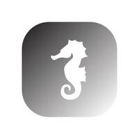 seahorse icon vector