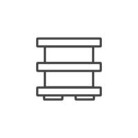 shop shelf icon vector