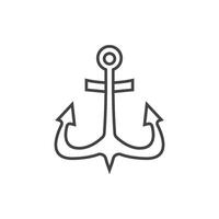 anchor icon vector