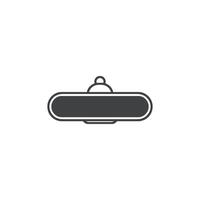 rear view icon vector