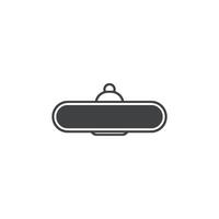 rear view icon vector