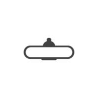 rear view icon vector