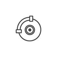 brake icon vector