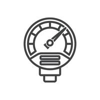 pressure indicator icon vector