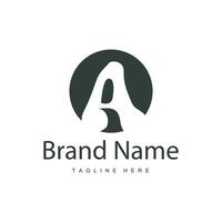 Letter a logo with simple style. Illustration of a luxury product brand template vector