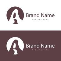 Letter a logo with simple style. Illustration of a luxury product brand template vector