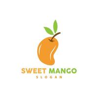 Fresh mango graphic design illustration template fruit garden plant mango logo vector