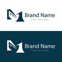 M letter logo in simple style Luxury product brand template illustration vector