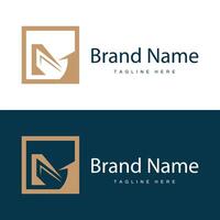 M letter logo in simple style Luxury product brand template illustration vector