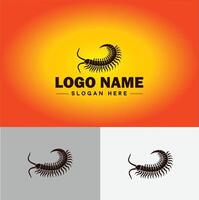 Centipede logo vector art icon graphics for business brand icon Centipede logo template