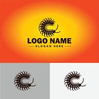 Centipede logo vector art icon graphics for business brand icon Centipede logo template