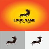 Centipede logo vector art icon graphics for business brand icon Centipede logo template