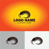 Centipede logo vector art icon graphics for business brand icon Centipede logo template