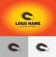 Centipede logo vector art icon graphics for business brand icon Centipede logo template