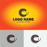 Centipede logo vector art icon graphics for business brand icon Centipede logo template