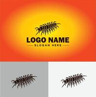 Centipede logo vector art icon graphics for business brand icon Centipede logo template